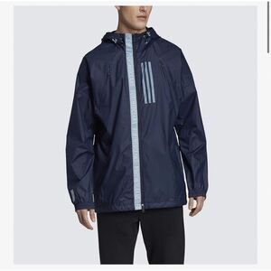Adidas Men’s Parley Wind Jacket Size L Legend Ink Blue | New Without Tags